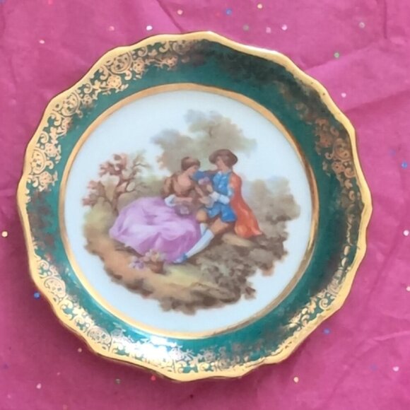 Limoges-France Miniature 4" Plate - Picture 1 of 3